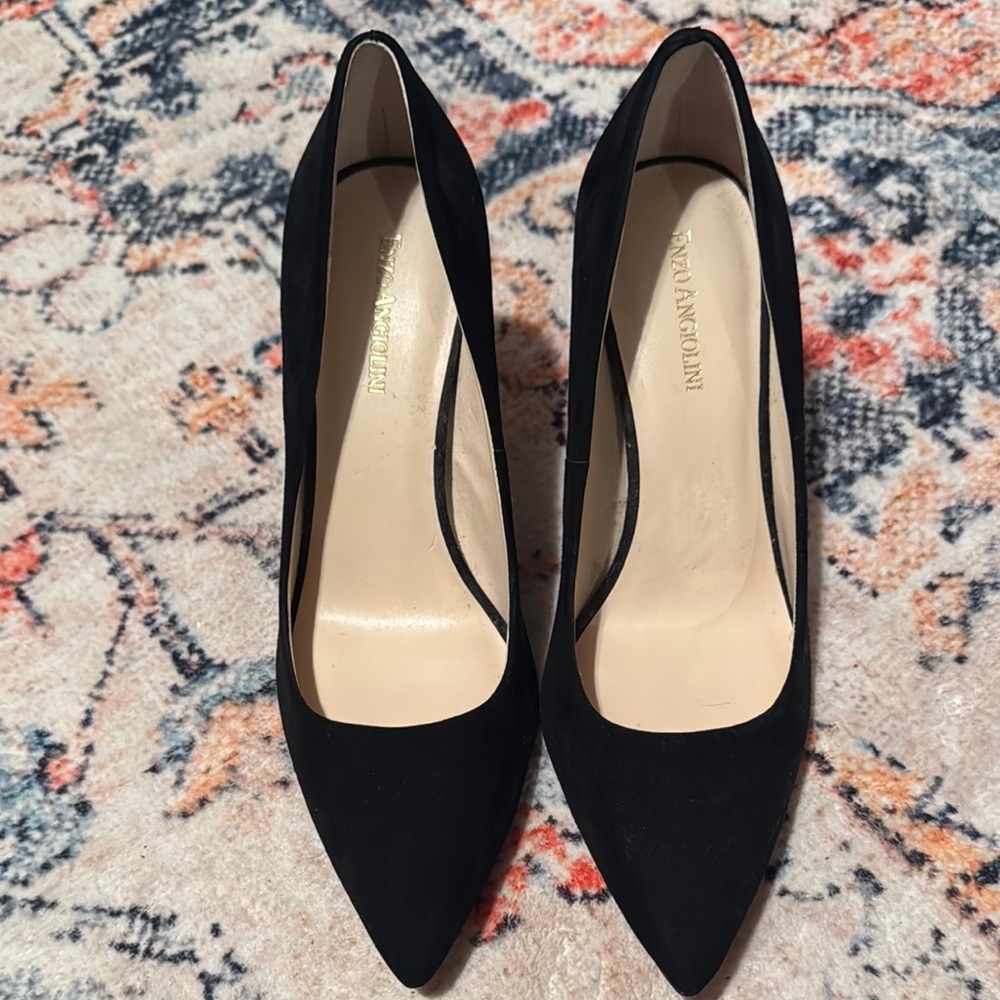 Enzo Angiolini Black Suede Women's Shoes